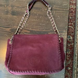 Tory Burch suede bag
